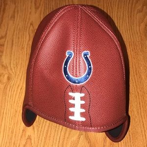 Indianapolis Colts NFL Reebok Team Apparel Football Faux Leather Helmet Hat NWT